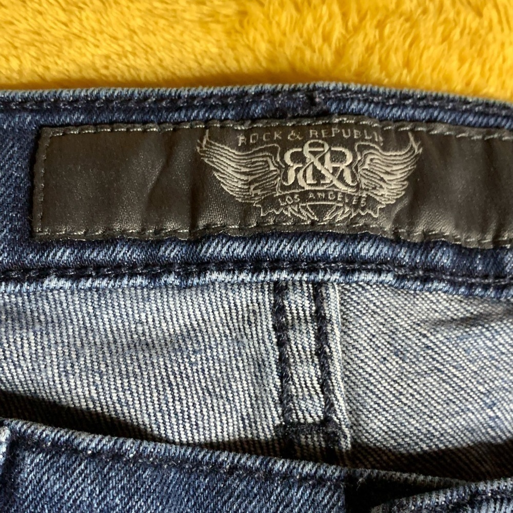 Rock & Republic Women's Stella Straight Jeans Size 27​​​​​​​​​​​​​​​​​​​​​​​​​​ - Picture 2 of 9